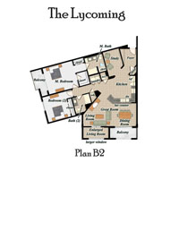 The Lycoming B2 floor plan