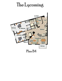 The Lycoming B4 floor plan