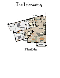 The Lycoming B4a floor plan
