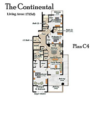 The Continental C4 floor plan
